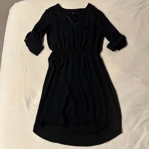 Mossimo Black Lace-Up Top Dress